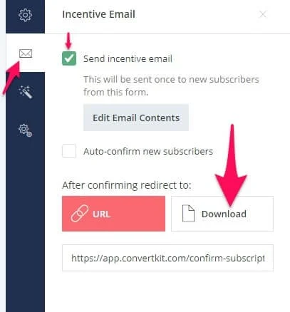 How to deliver a free download with Convertkit - Step 8 Everything Abode.com