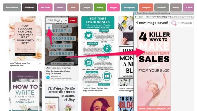 Insane Pinning Method Example Picture using Tailwind. www.EverythingAbode.com example 2 