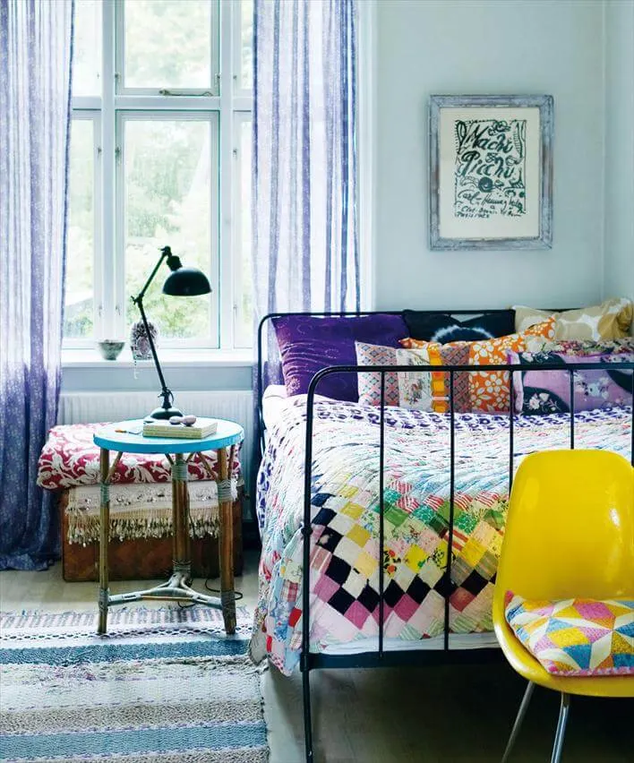 Made by girl via huss and hum magazine - 14 Secrets To Creating A Boho Chic Abode! www.Everythingabode.com