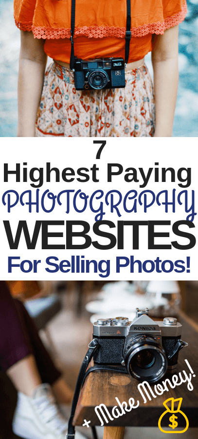 7 Highest Paying Photography Websites For Selling Your Photos! You don't need to be a pro to sell your photos online. #photography #sellphotos #sellingphotos #makemoney #passiveincome 