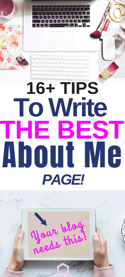 How To Create The Perfect About Page For Your Blog! How to create an epic about me page. create your own stunning blog. About page template, about page design. Writing tips. Blogging tips. 