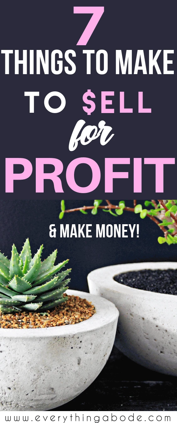 crafting to make money, make money from crafts, crafts that make money, money making crafts, 7 Things to Make and Sell for Extra Money on the Side via @everythingabode