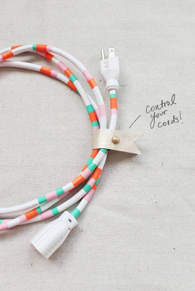 tie up their cables. neat freak habits for a cleaner home- Everything Abode