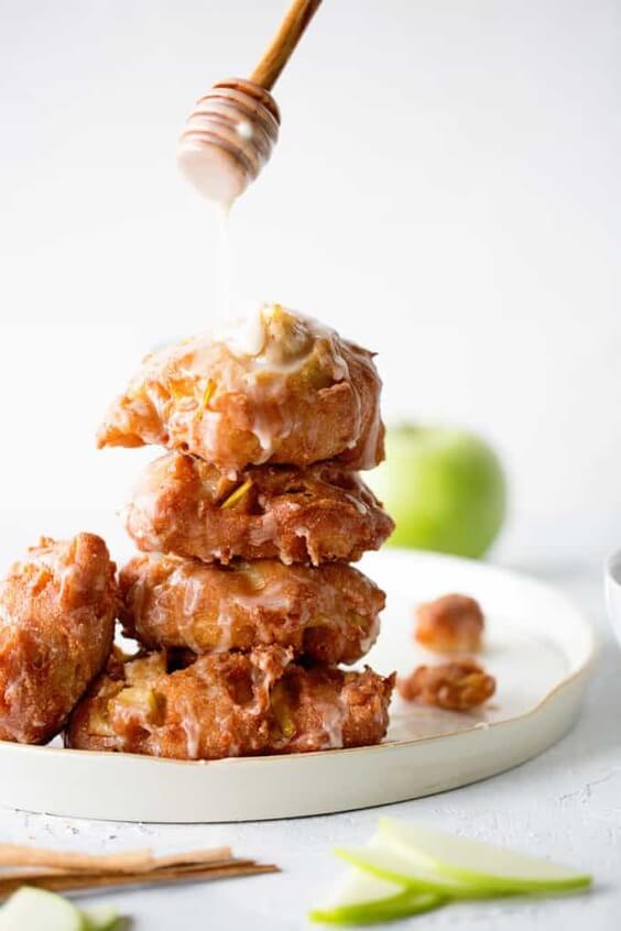 Apple Fritters Recipe via @everythingabode