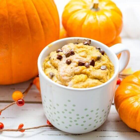 Gluten Free Pumpkin Spice Mug Cake via @everythingabode