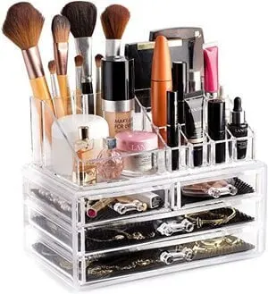 Keep your makeup in pretty organizers