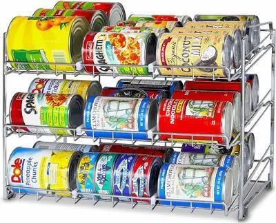 Stack cans in your pantry