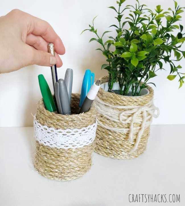 craftsyhacks.comdiy-rope-organizer-desk - Everything Abode