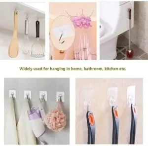 simple to use adhesive hook for kitchen organization - Everything abode