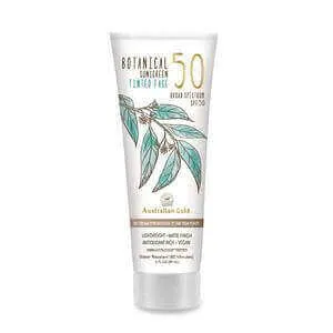 Australian Gold Botanical Sunscreen Tinted Face BB Cream SPF 50, 3 Ounce Medium-Tan Broad Spectrum Water Resistant Vegan