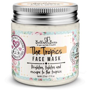 Bella & Bear the tropics face mask, White, 7.7 Ounce, Crualty-free & Vegan