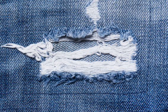 DIY Clothing Fixes, torn jeans
