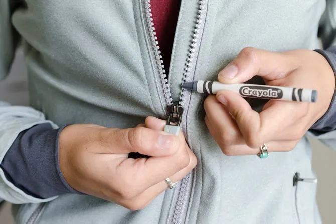 stuck-zipper httpsthekrazycouponlady.comtipsstyle15-fabulous-hacks-that-will-rescue-ruined-wardrobe