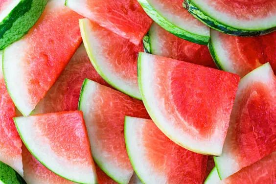 sliced bright red watermelon for detoxing foods