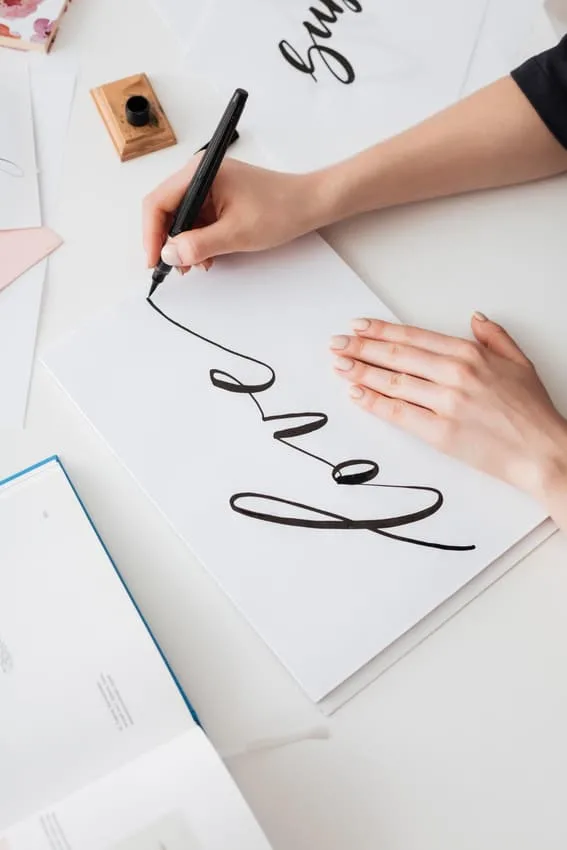practice handwriting when bored
