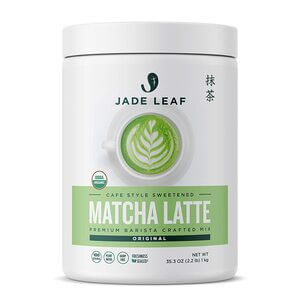 Jade Leaf Organic Matcha Latte Mix - Cafe Style Sweetened Blend - Sweet Matcha Green Tea Powder