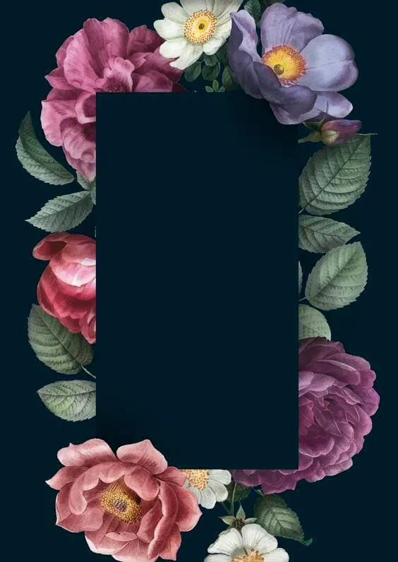black floral dark wallpaper, iphone wallpaper for mobile backgrounds, black floral backgrounds