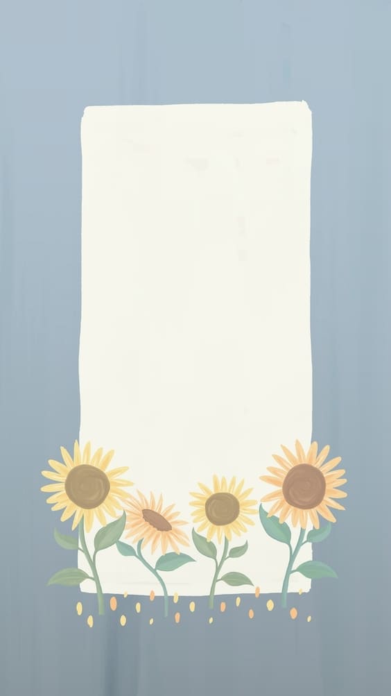 Sunflower notepad cute wallpaper