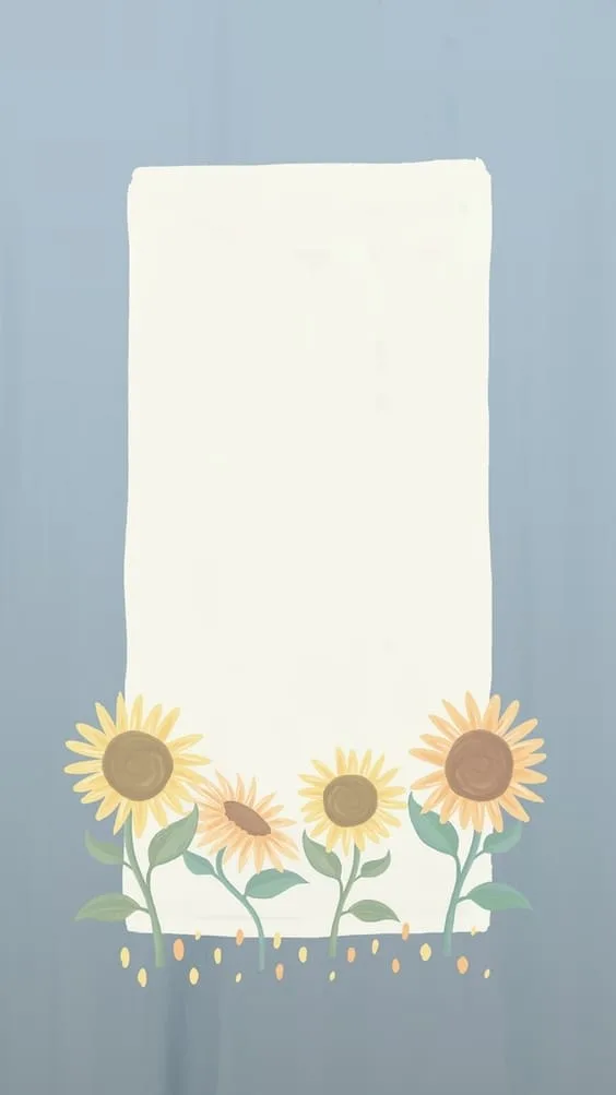 Sunflower notepad cute wallpaper