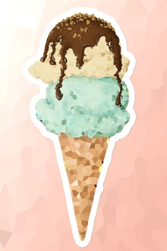 ice cream code cute mobile background