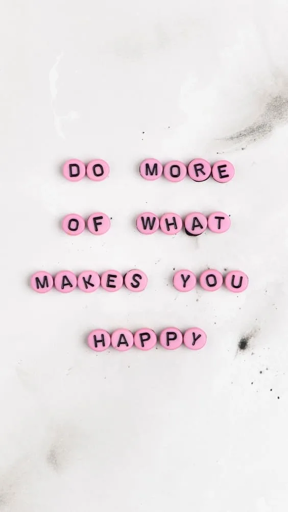 do work of what makes you happy quote wallpaper