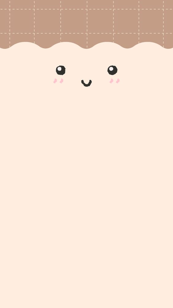 happy face sketch cute wallpaper