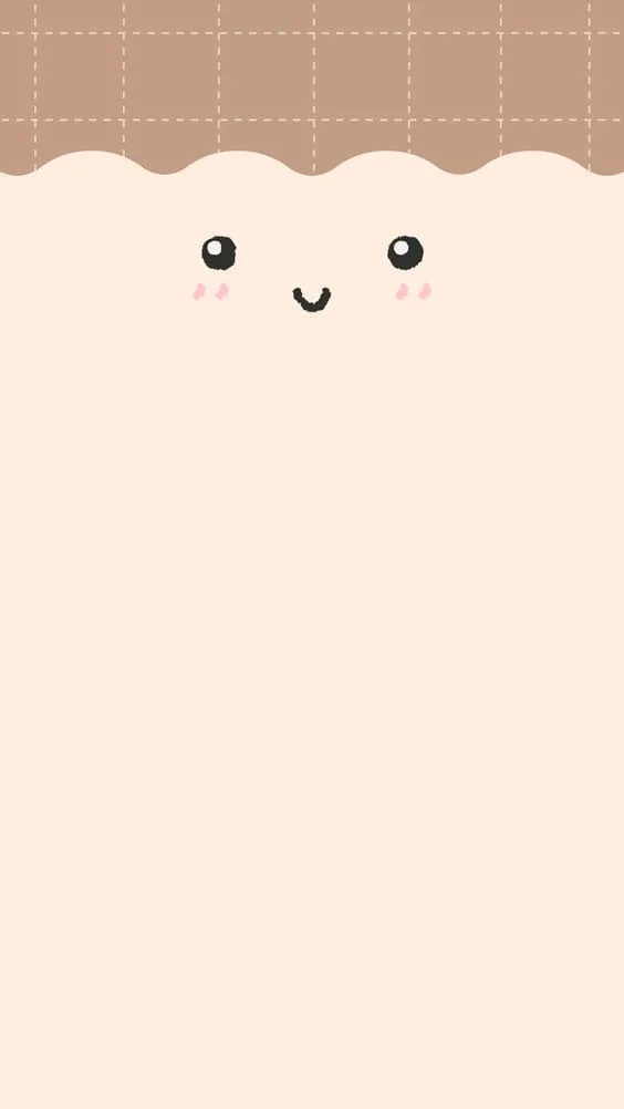 happy face sketch cute wallpaper