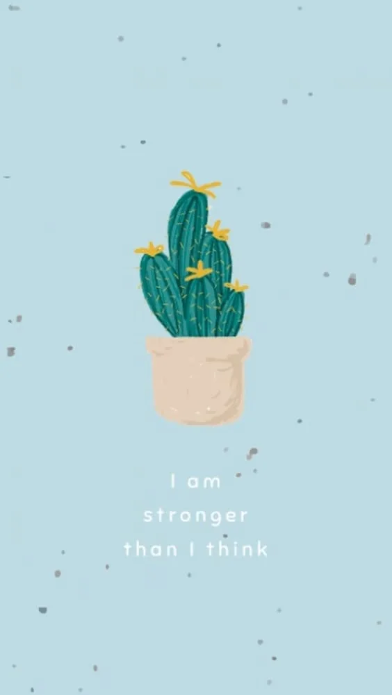 i am stronger than i think cute wallpaper