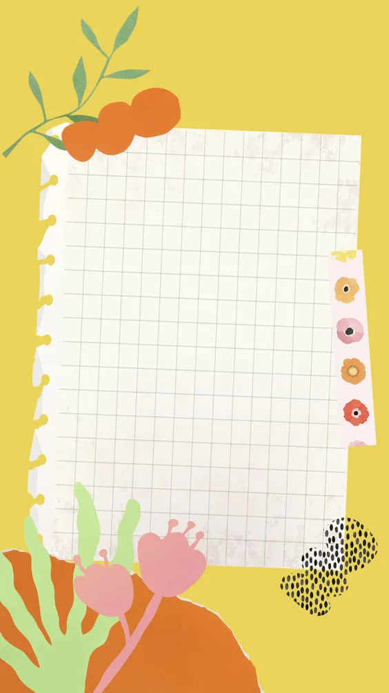 cute notepad aesthetic mobile wallpaper 