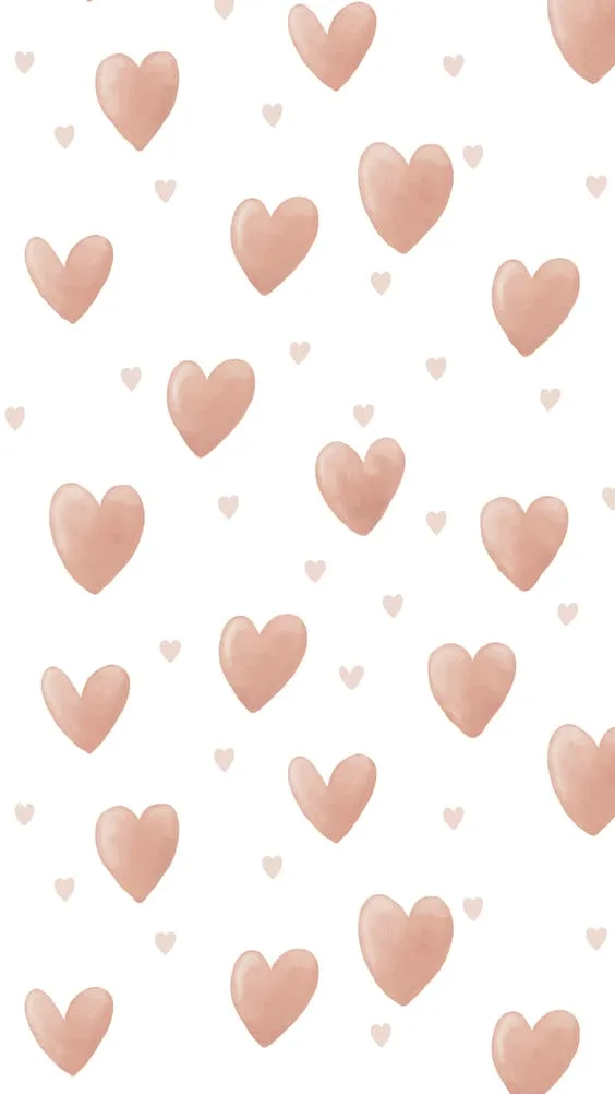 floating pink hearts cute wallpaper