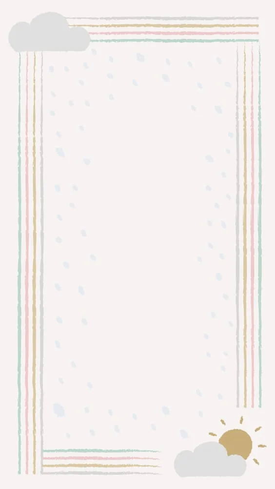 cute sun and cloud notepad mobile background