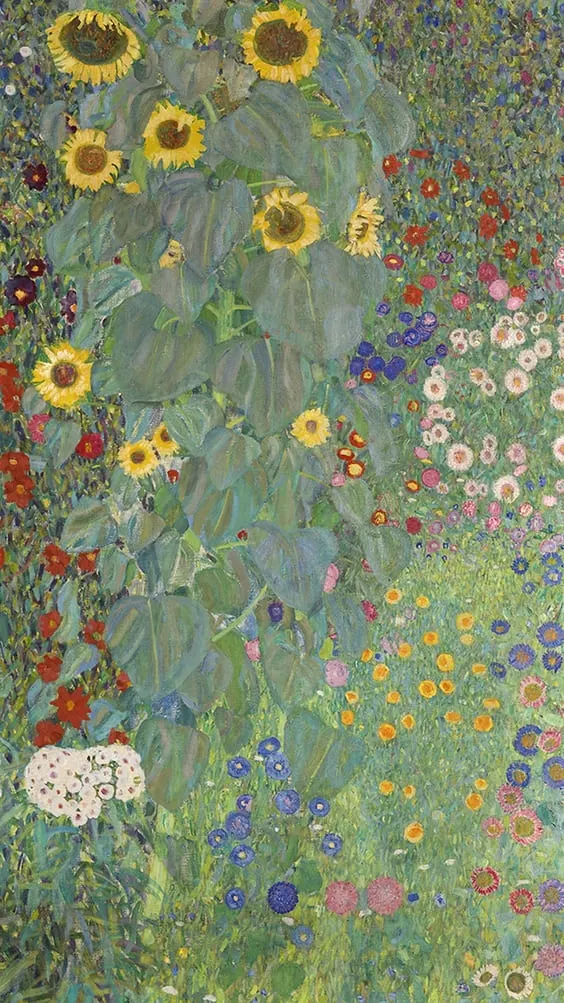 hand painted wildflowers in a field wallpaper