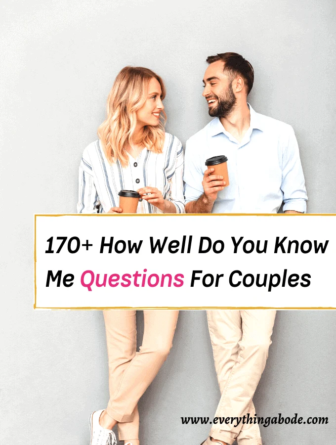 how well do you know me questions for couples, how well do you know me game