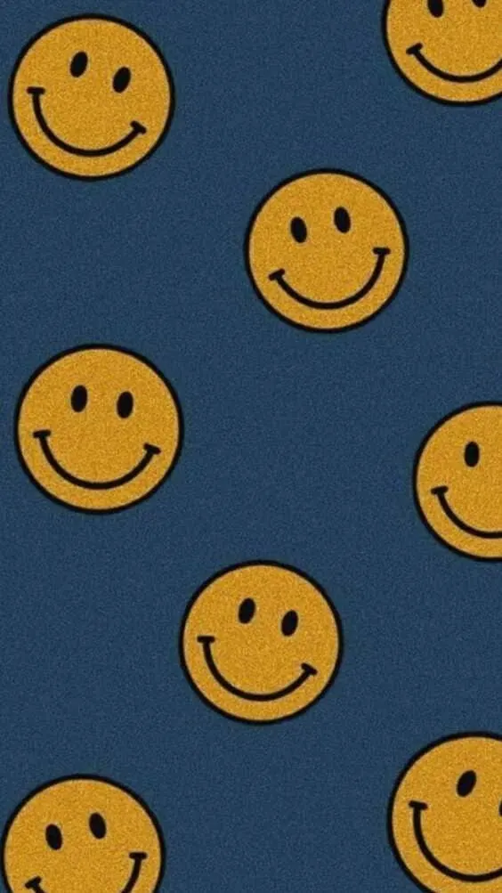 Smiley faces indie aesthetic mobile background