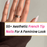 french tip nails, french nails with designs, colored french tip nails, press on nails