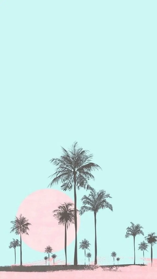 pastel California landscape