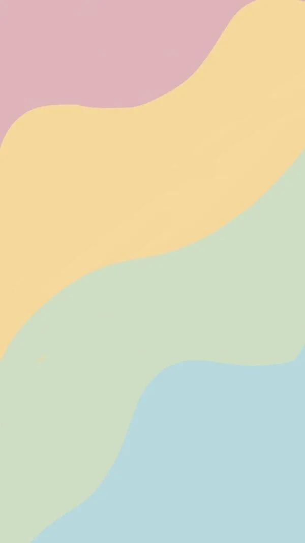 pastel blue, green, yellow and pink wallpaper