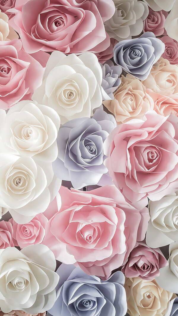 Pastel roses wallpaper aesthetic