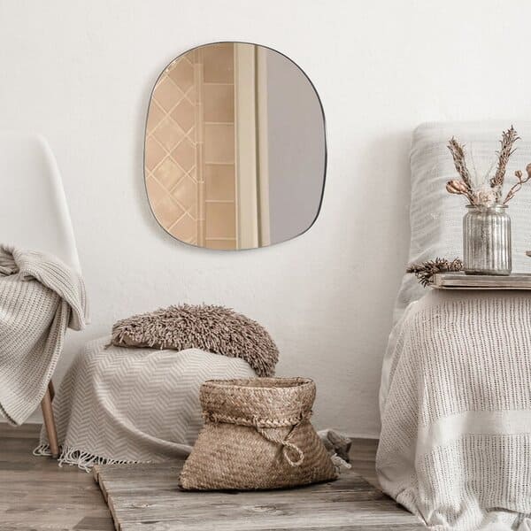 Wall-Mounted Asymmetrical Decorative Modern Mirror 
