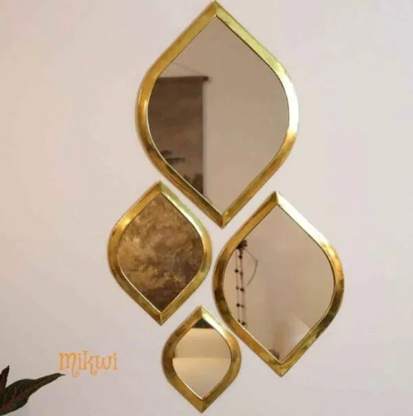 Moroccan Eye Mirror (Brass), Eye Mirror Gold.