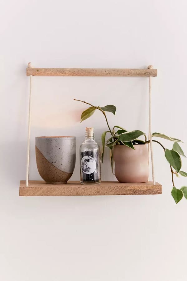 Asher Rope Hanging Wall Shelf, $16.00