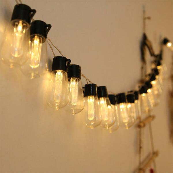 Edison string lights, $17.99