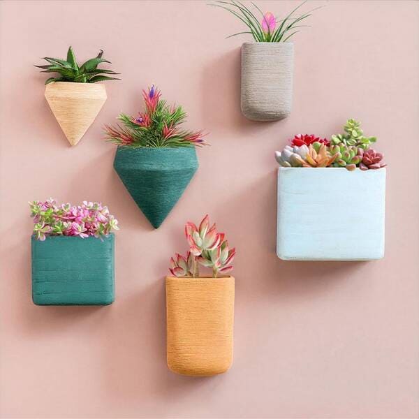 Set of 6 Wall Hanging Planter Vases, $26.90+