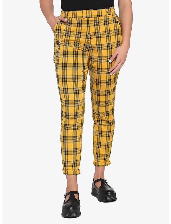 Plaid pants from Hot Topic