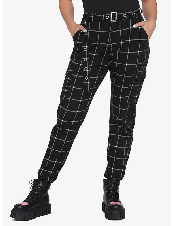 Plaid pants from Hot Topic