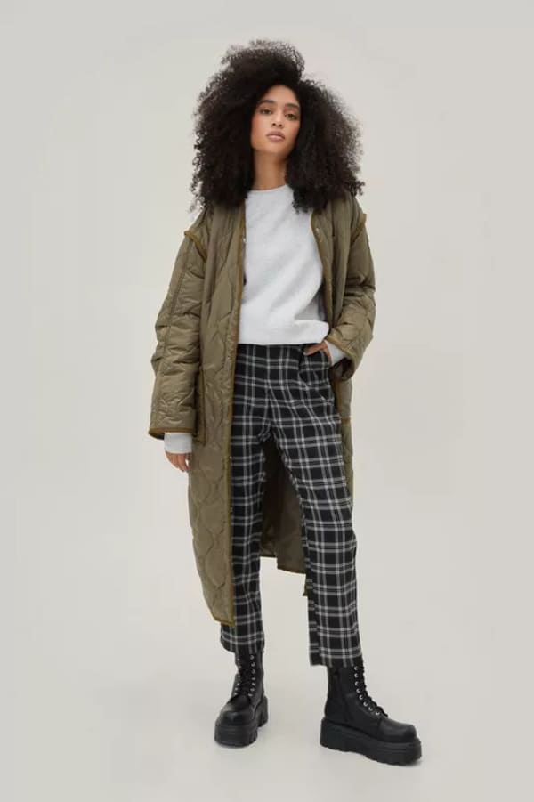 Plaid pants from Nasty Gal