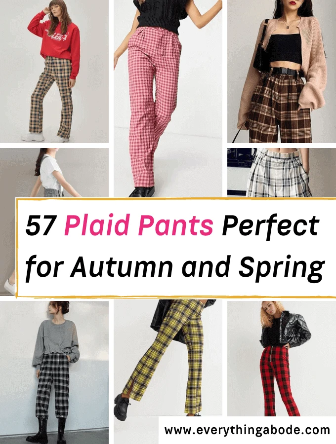 plaid pants for fall and spring
