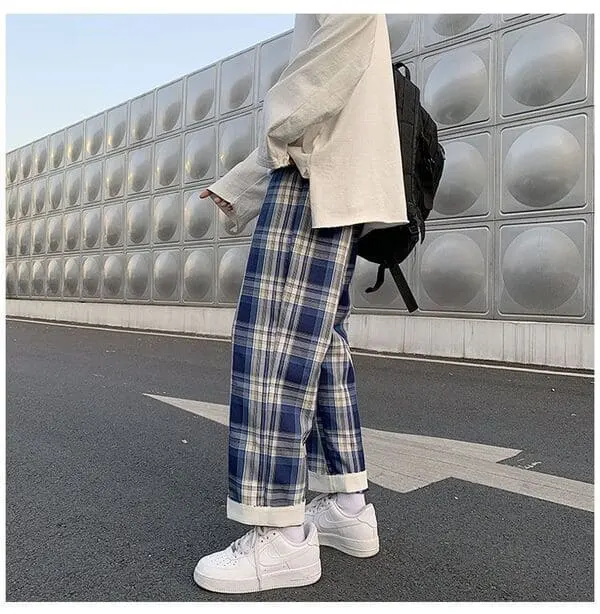 plaid pants on YesStyle