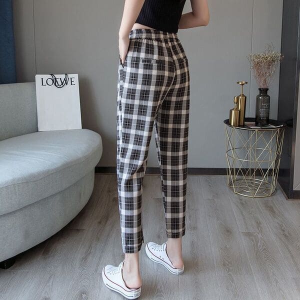 plaid pants on YesStyle