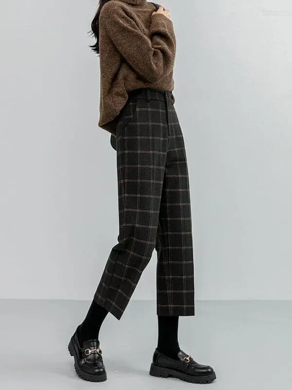 plaid pants on YesStyle